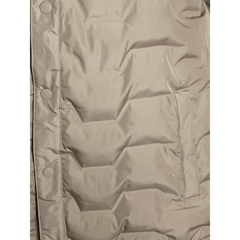 Alpine Designs Beige Zig Zag Puffer Coat Size XL